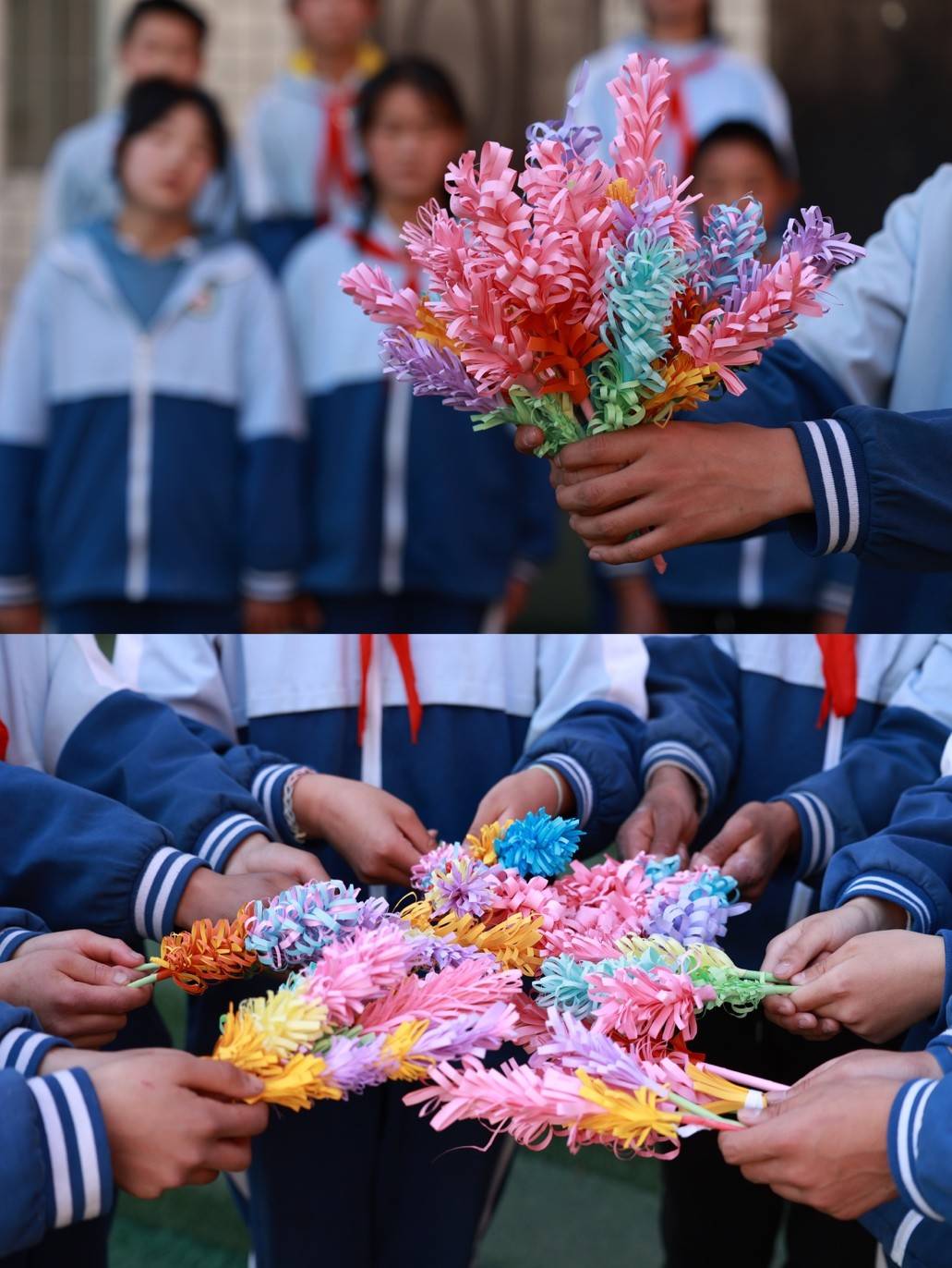 苹果版的同步课堂
:折出大山里的春天，海康威视联合中国狮子联会，开启春芽助学“同步课堂”