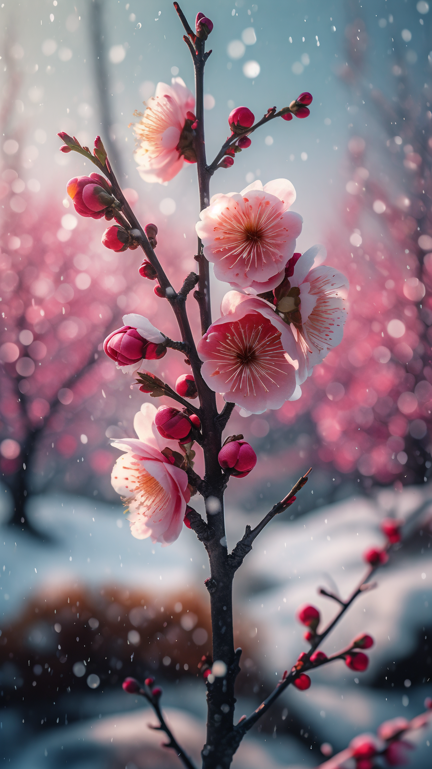 梅花壁画手机版(梅花壁纸图片 手机壁纸)